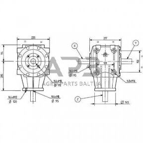 Kampinis reduktorius Comer 290755 T-290A