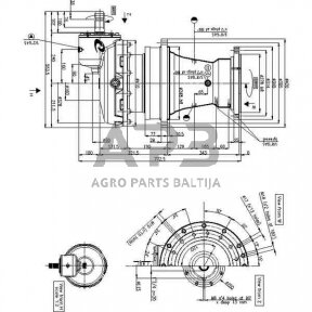 Kampinis reduktorius Comer 57170008580 PGA1602VM 16.2