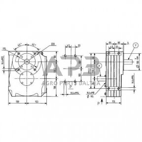 Kampinis reduktorius Comer 603005 A-4A 6.2:1