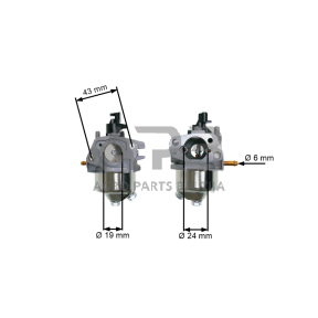 Karbiuratorius kiniškoms krūmapjovėms 33, 43cc 12mm A kinija