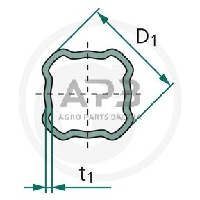 Kardano vamzdis BONDIOLI & PAVESI 122221000, 122221000R06