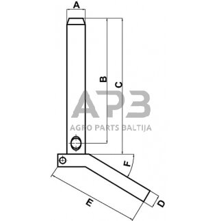 Kaištis su rankenėle 19,00 mm x 220,00 mm  Z519200 1