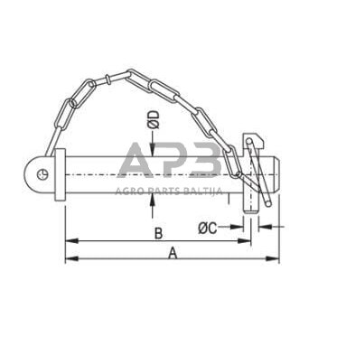 Kaištis Toplink 25,00 mm x 98,00 mm gopart Z325098GP 1