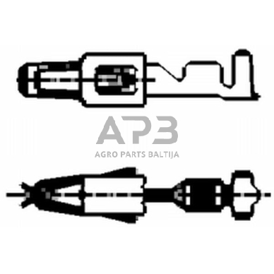 Kabelio antgalis 0.5-1mm² 2.8x0.8mm, 50 vnt. Hella 8KW863934003 5