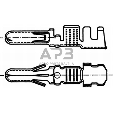 Kabelio antgalis 1-2.5mm² 50 vnt. Hella 8KW054947003 5