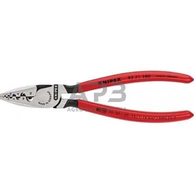 Kabelio antgalių užspaudimo replės Knipex TA9771180