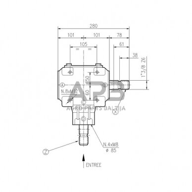 Kampinis reduktorius Comer 267043 T-27A 2