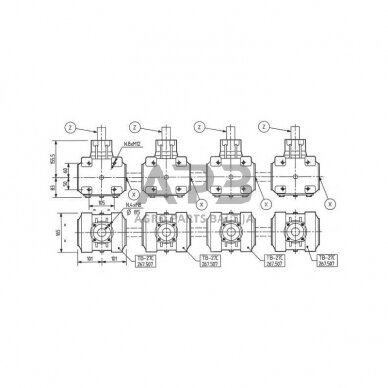 Kampinis reduktorius Comer 267507 T-27C 1:1 3