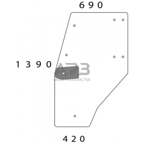 Kabinos durų stiklas 04352848N