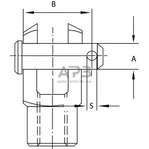 Kaištis 10x24.5mm 143410H1128245 1