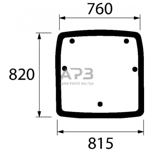 Kabinos stogo liuko stiklas 01064760N