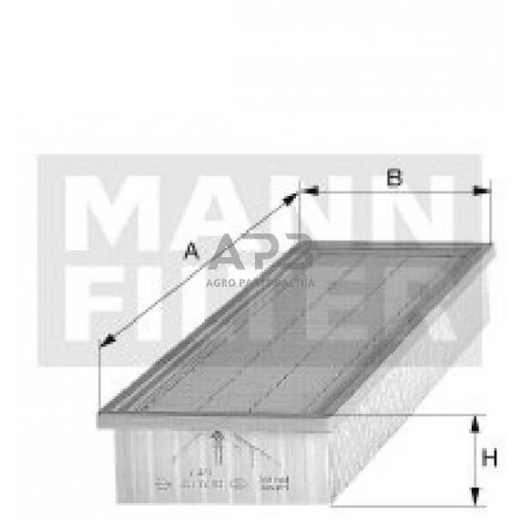 Kabinos fIltras karboninis MANN-FILTER CUK6046 1