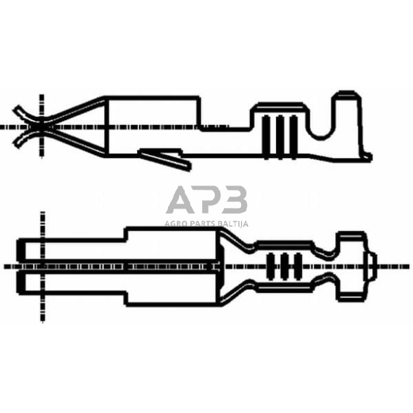 Kabelio antgalis 0.5-1mm² 2.8x0.8mm, 50 vnt. Hella 8KW863926003 4