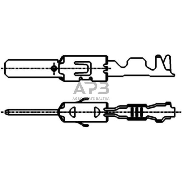 Kabelio antgalis 0.5-1mm² 2.8x0.8mm, 50 vnt. Hella 8KW863930003 5