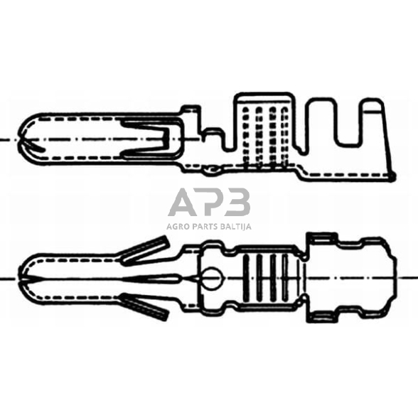 Kabelio antgalis 1-2.5mm² 50 vnt. Hella 8KW054947003 5