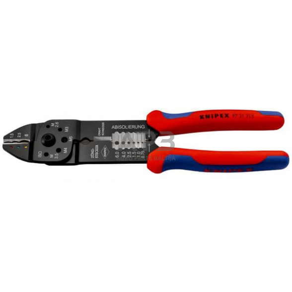 Kabelio antgalių užspaudimo replės Knipex TA9721215