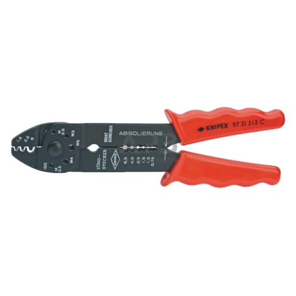 Kabelio antgalių užspaudimo replės Knipex TA9721215C