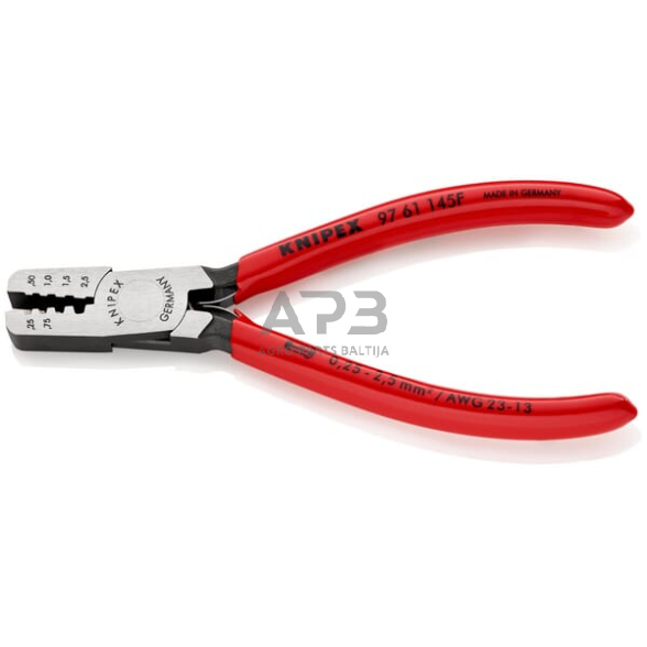 Kabelio antgalių užspaudimo replės Knipex TA9761145F 1