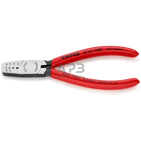 Kabelio antgalių užspaudimo replės Knipex TA9761145F