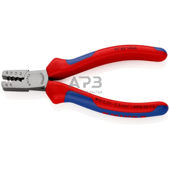 Kabelio antgalių užspaudimo replės Knipex TA9762145A 1