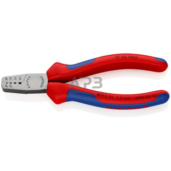 Kabelio antgalių užspaudimo replės Knipex TA9762145A