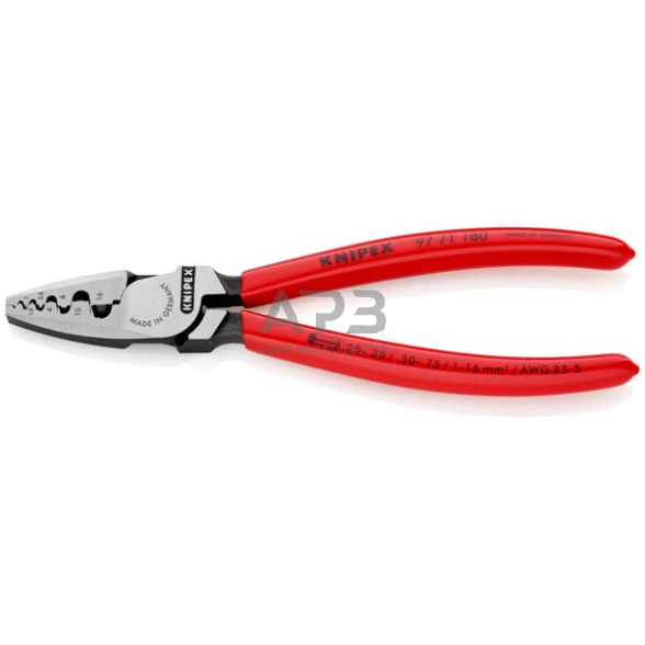 Kabelio antgalių užspaudimo replės Knipex TA9771180 1