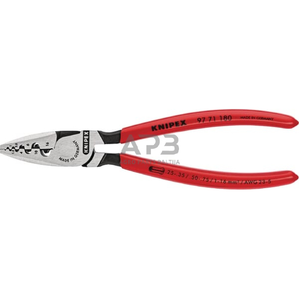 Kabelio antgalių užspaudimo replės Knipex TA9771180