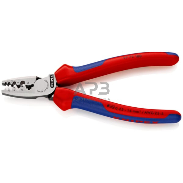 Kabelio antgalių užspaudimo replės Knipex TA9772180