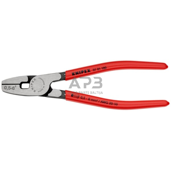 Kabelio antgalių užspaudimo replės Knipex TA9781180 1