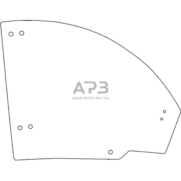 Kabinos durų stiklas viršutinis D30015 1