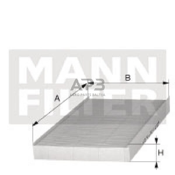 Kabinos fIltras MANN-FILTER CU3869 1