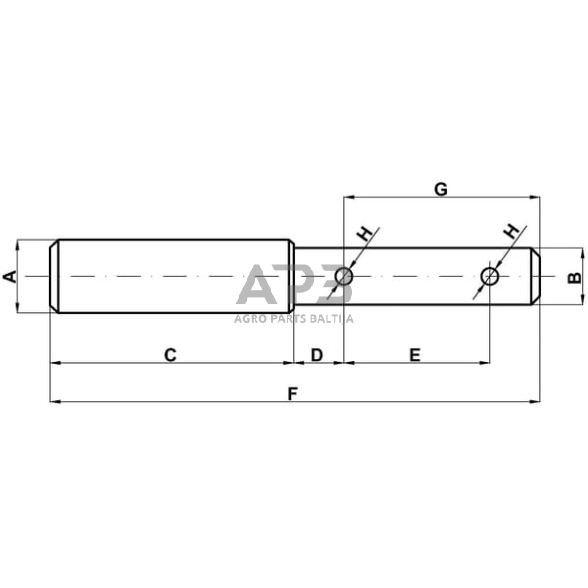 Kaištis 19,00 mm / 25,00 mm Z325168HKR 1