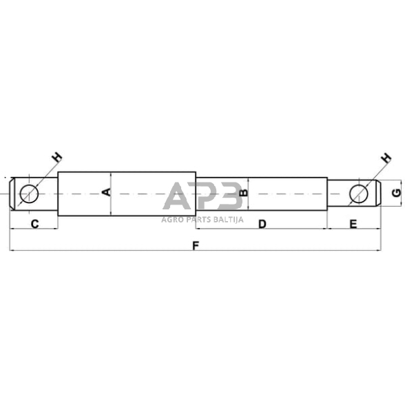 Kaištis 19,00 mm x 25,00 mm x 19,00 mm x 17,00 mm Z325213KR 1