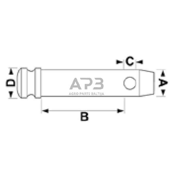 Kaištis 22,00 mm / 19,00 mm x 44,00 mm 3/4" Vapormatic VLK5407 1