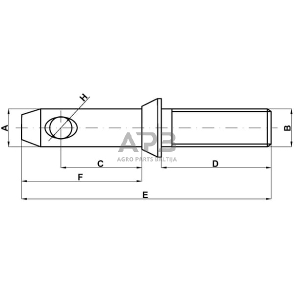 Kaištis 22,00 mm x 127,00 mm Z422145KR 1