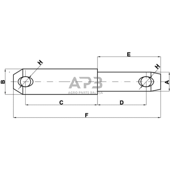 Kaištis 22,00 mm x 60,00 mm Z422281KR 1