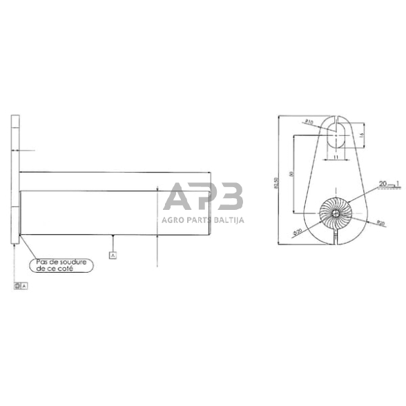 Kaištis 25,00 mm x 200,00 mm FLP25200 3