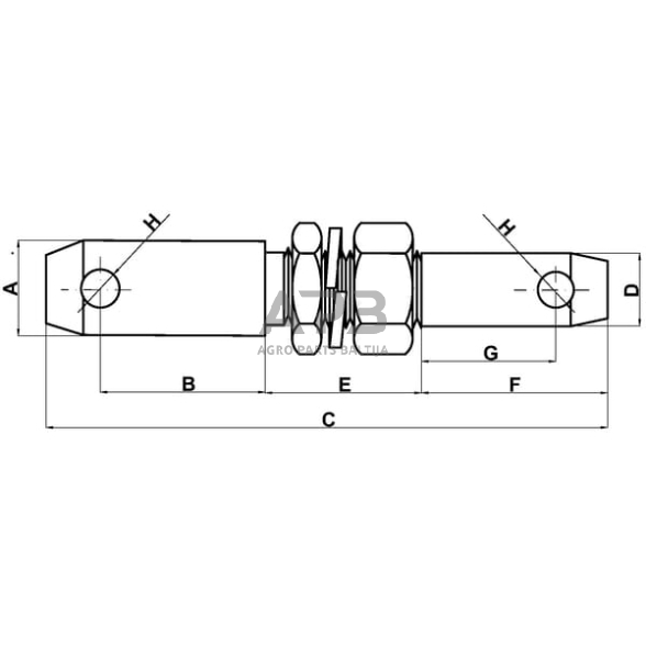 Kaištis 28,00 mm / 22,00 mm x 190,00 mm Z422285KR 1