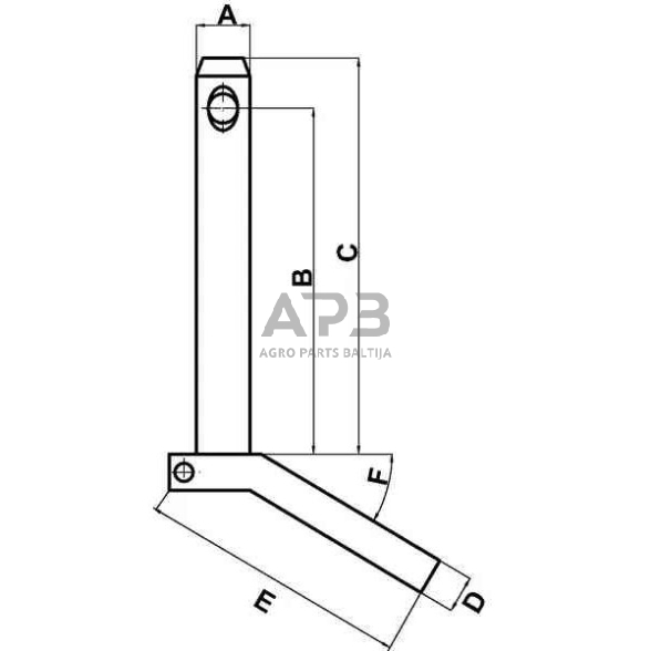 Kaištis su rankenėle 28,00 mm x 175,00 mm Z528175KR 1