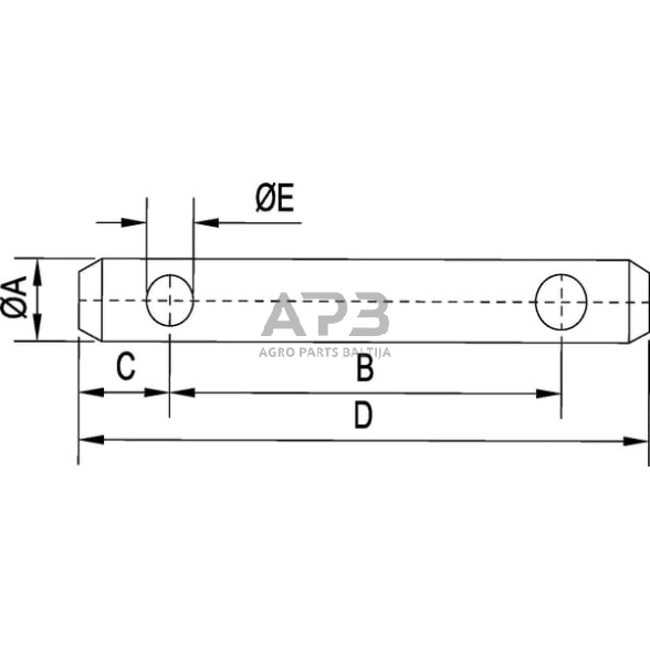 Kaištis Toplink 141,60 mm Vapormatic VPL7032 1