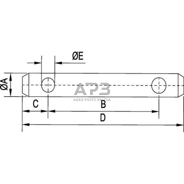 Kaištis Toplink 19,00 mm x 207,00 mm gopart Z319207GP 1