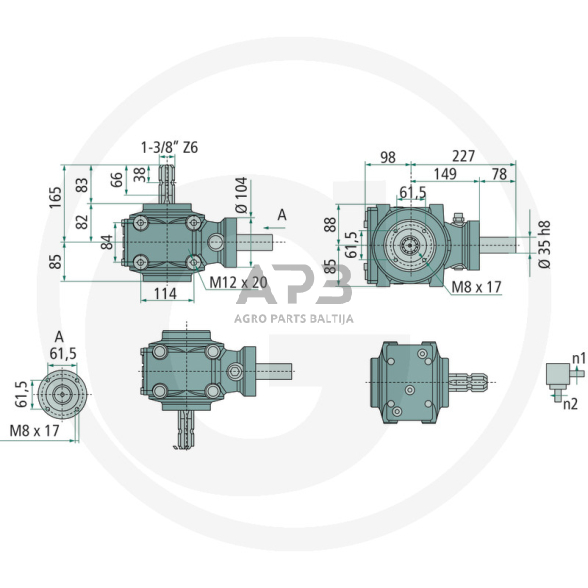 Kampinis reduktorius BONDIOLI & PAVESI 415S2041310225 1