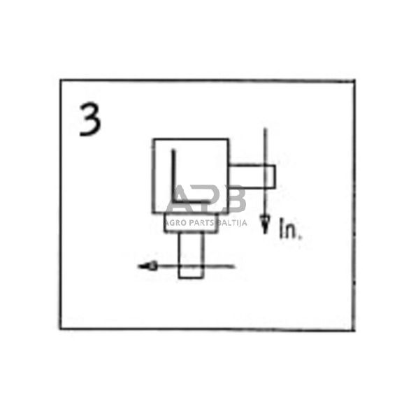 Kampinis reduktorius Comer 124686 L-25A 1:3 4