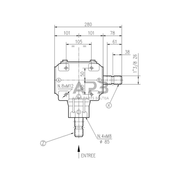 Kampinis reduktorius Comer 267043 T-27A 2