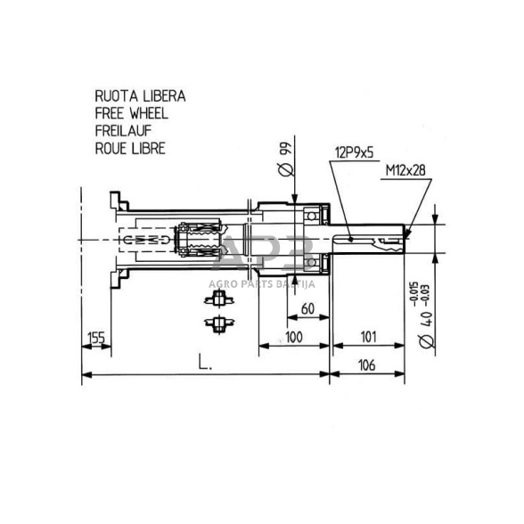 Kampinis reduktorius Comer 311731 TL-311D 1:3 6