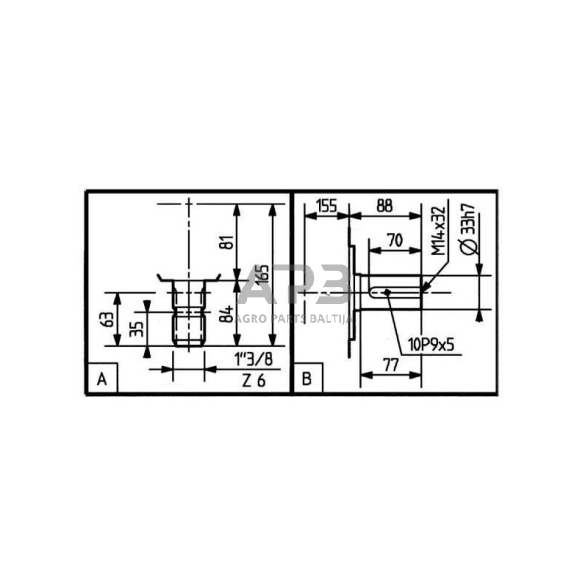 Kampinis reduktorius Comer 311885 T-311J 6