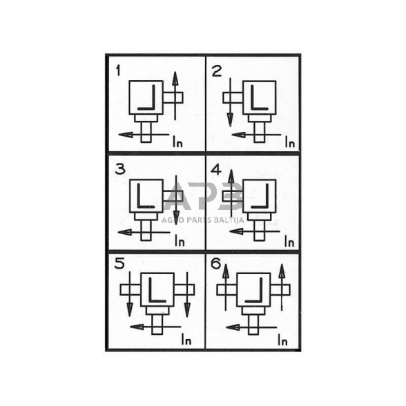 Kampinis reduktorius Comer 43509104014 Gear L-5A 1:1.9 7 KW 2