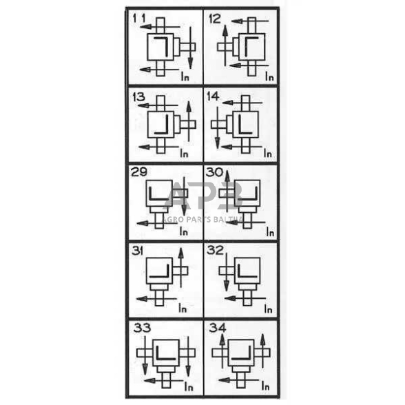 Kampinis reduktorius Comer 43509269010 T-269B, 3:1 - 39kw 2