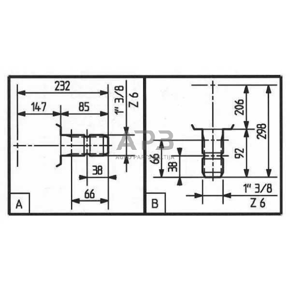 Kampinis reduktorius Comer 43509269010 T-269B, 3:1 - 39kw 3