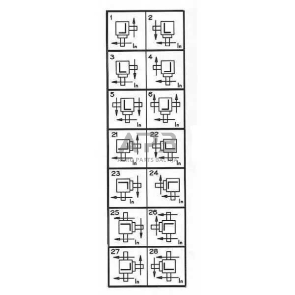 Kampinis reduktorius Comer 43509304216 T-304A, 1,93:1 - 27,9 kW 2